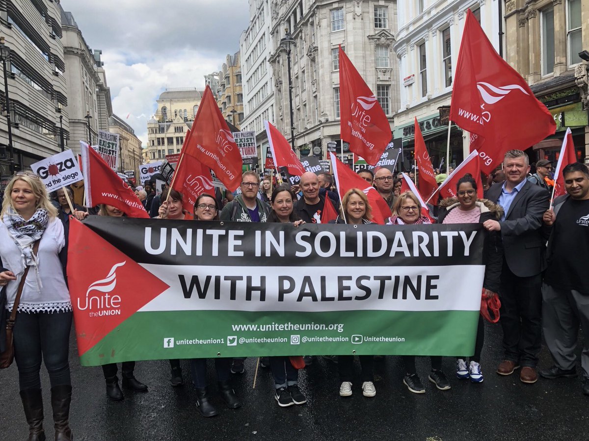 UK trade unions protest HP